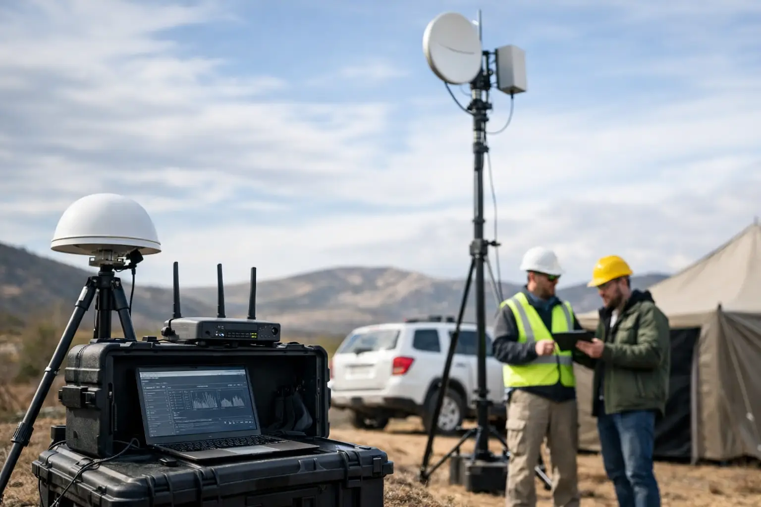 Temporary Network for Field Operations That Holds Up