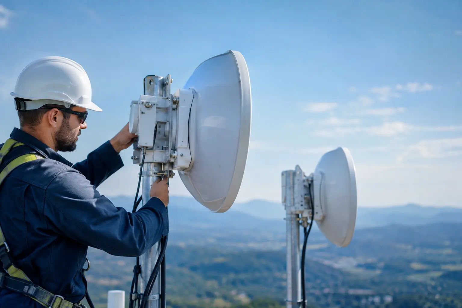 How to Align Long-Range Microwave Systems